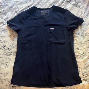 Figs Navy Blue Scrub Top and Pants